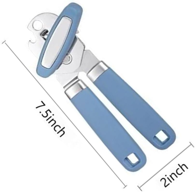 Manual Can Opener with Ergonomic Handle and Anti-slip Grip