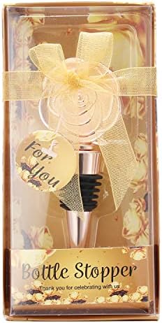 15 Pcs Rose Wine Stoppers Wedding Favors for Guests