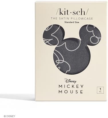 Kitsch Disney Mickey Mouse Satin Pillowcase with Zipper
