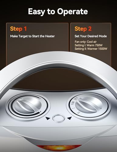 GiveBest Portable Electric Heater with Thermostat