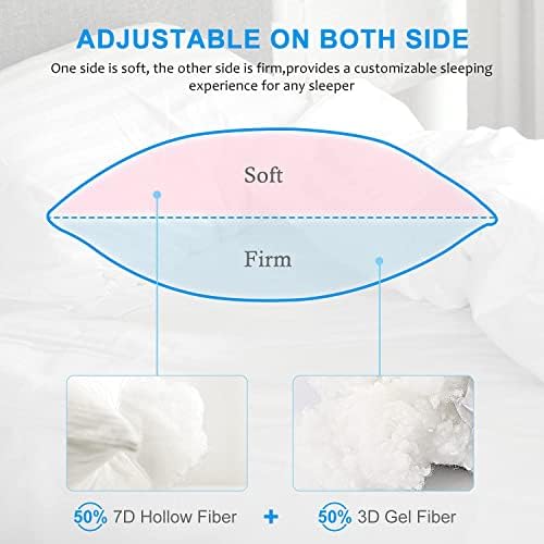 EIUE Hotel Bed Pillows 2 Pack Queen Size 20x30 Inches