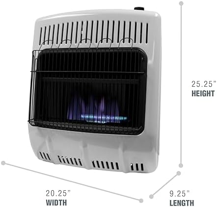 Mr Heater 20000 BTU Blue Flame Vent Free Propane Wall Heater - White
