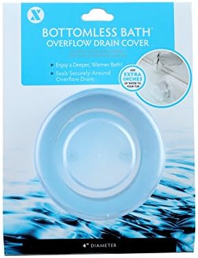SlipX Solutions Bottomless Bath Overflow Drain Cover