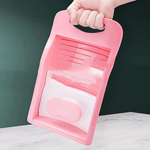 DCFV Plastic Mini Washboard with Handle 2 Sizes Pink