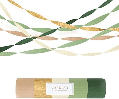 AOBKIAT Wedding Party Decorations 5 Rolls Streamers
