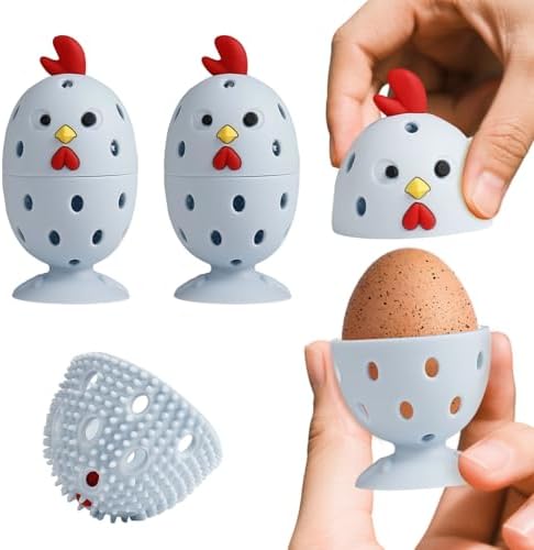 Wonlex Silicone Egg Scrubber with BPA-Free Bristles