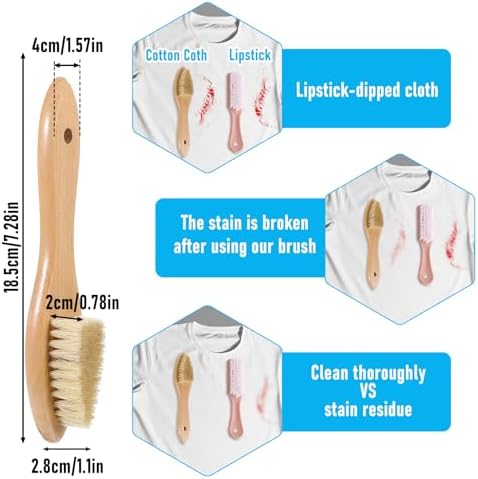 Ouligay Laundry Stain Brush for Delicate Fabrics and Shoes
