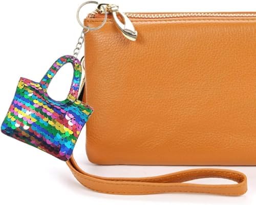 GuassLee 15Pcs Flip Sequin Keychain Set