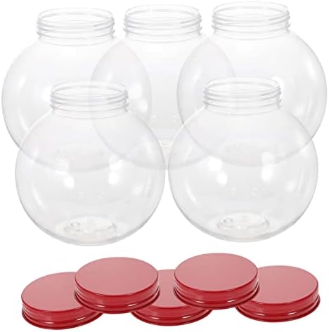 5pcs Christmas Shaped Candy Jar for Parties and Celebrations
