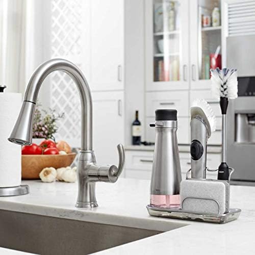 OXO Steel Soap Dispensing Dish Brush 10 In 1