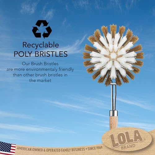 Lola Original Dishwashing Vegetable Brush with EZ-Grip Handle