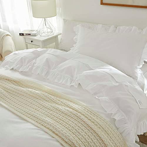 Brandream Kids Duvet Cover Set Twin White 2pcs