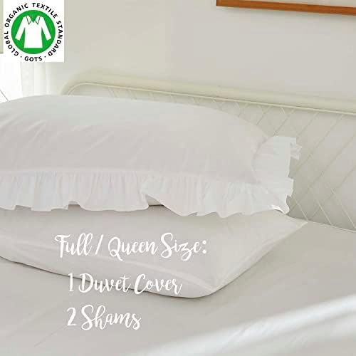 Brandream Kids Duvet Cover Set Twin White 2pcs