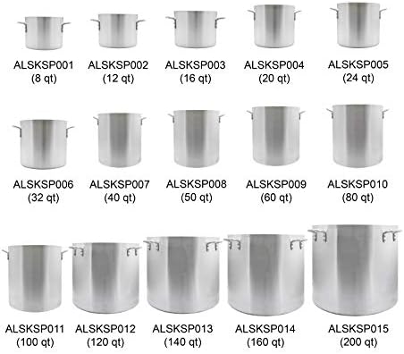 80 Quart Aluminum Stock Pot with Handles