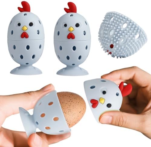 Wonlex Silicone Egg Scrubber with BPA-Free Bristles