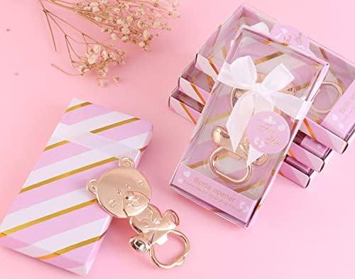 36 Pack Pink Bear Bottle Opener Baby Shower Favor