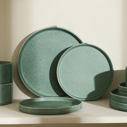 Stone Lain Bao 4-Piece Dinner Plate Set Green