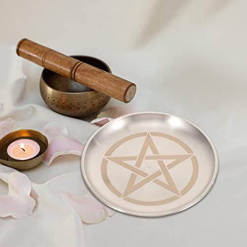 SEWACC Altar Candle Tray with Pentagram Design