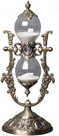 NIUASH 15 Minute Embossed Golden Hourglass Timer