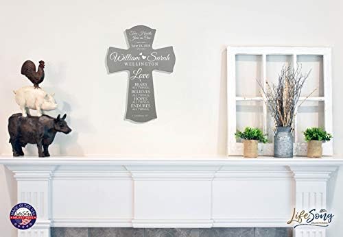 LifeSong Milestones Personalized Wedding Wall Cross