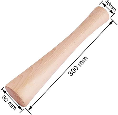 Lomodo 12 Inch Wood Sauerkraut Pounder for Mason Jars
