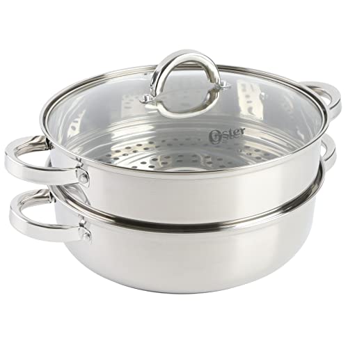 Oster Sangerfield 5-Quart Pasta Pot Set with Steamer and Lid