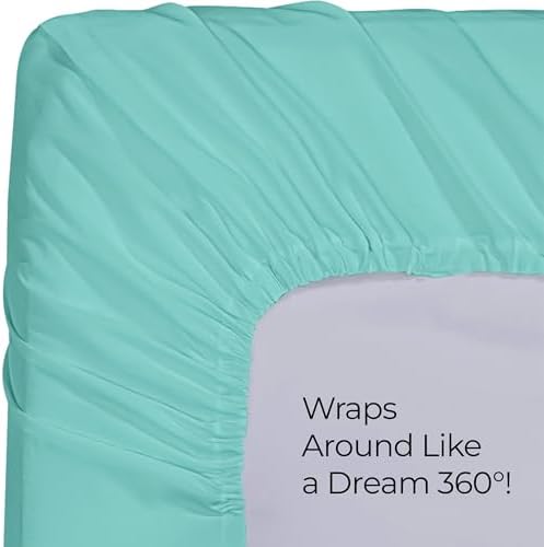 Utopia Bedding Twin Fitted Sheet Spa Blue
