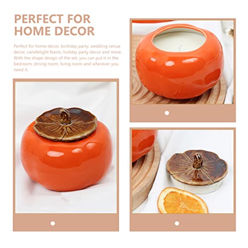 Beaupretty Ceramic Candle Cup for Decor and Storage