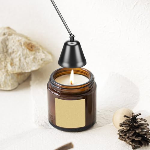 Calary 3 in 1 Candle Care Kit with Snuffer Trimmer and Dipper Black