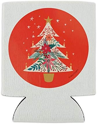 Christmas Tree Can Cooler with Candles