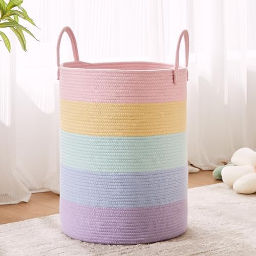 62L Rainbow Laundry Hamper for Baby Girls and Kids