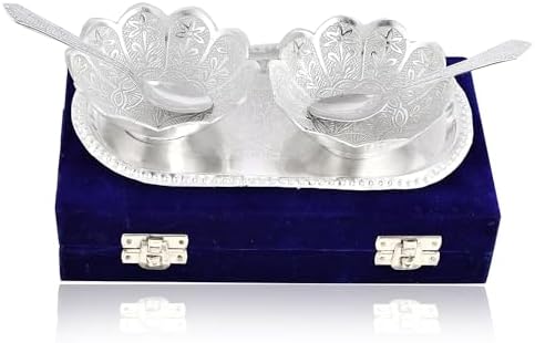 NOBILITY Silver Plated Bowl Spoon Set for Gifting