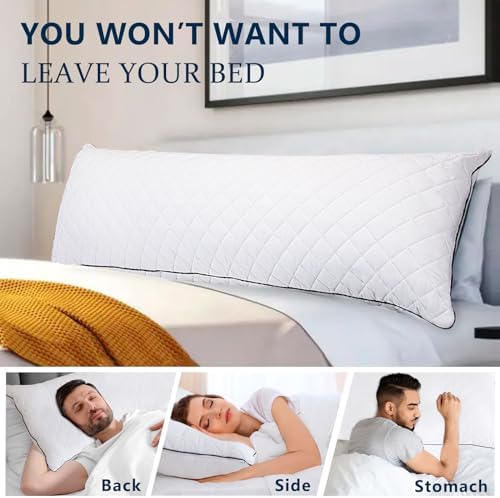 Cooling Memory Foam Body Pillow Insert for Adults