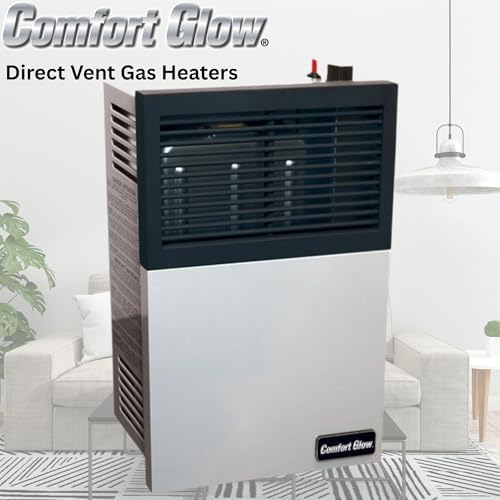 Comfort Glow 11000 BTU Direct Vent Natural Gas Wall Heater Gray Medium