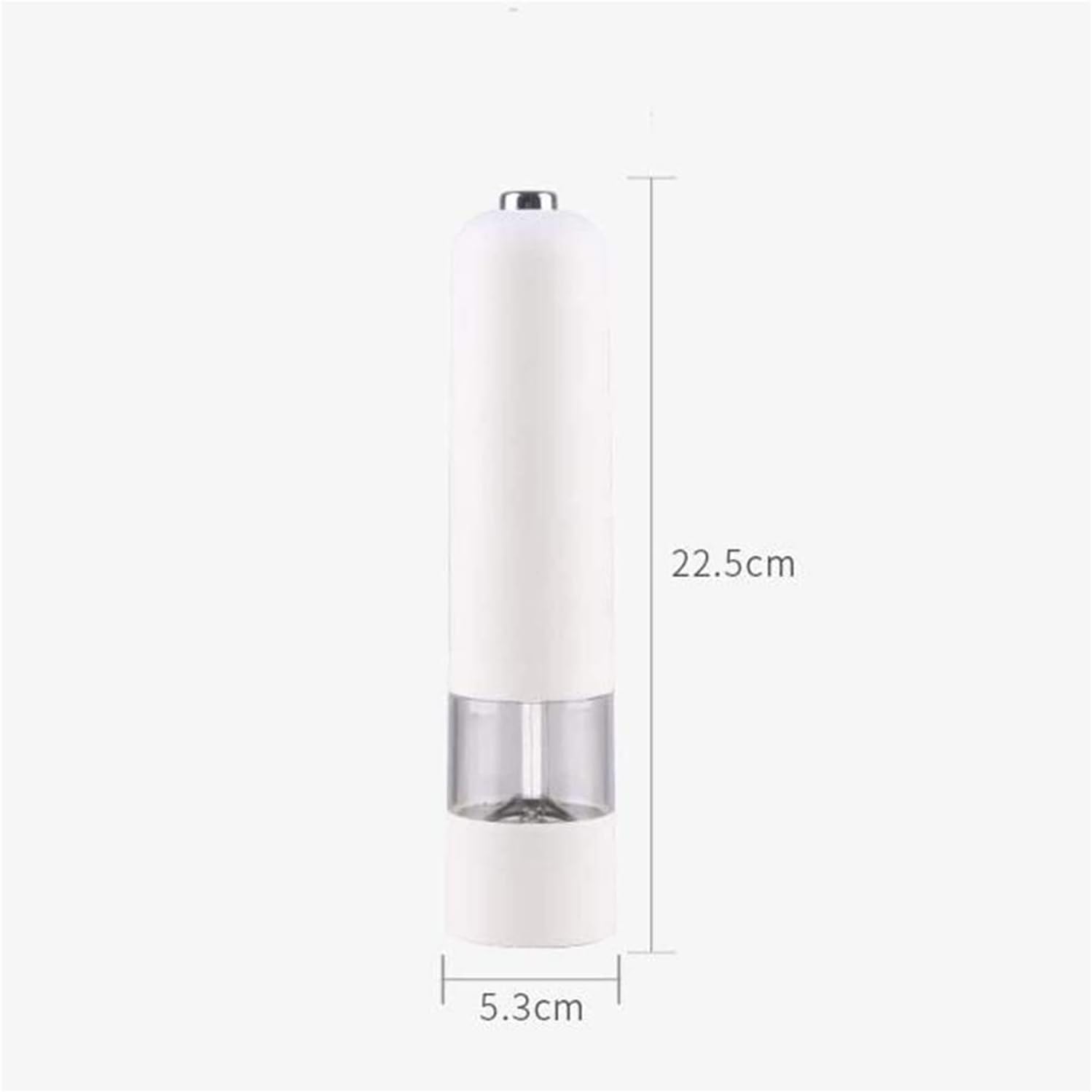 Refillable Spice Mill Salt and Pepper Shaker Set with LED Light