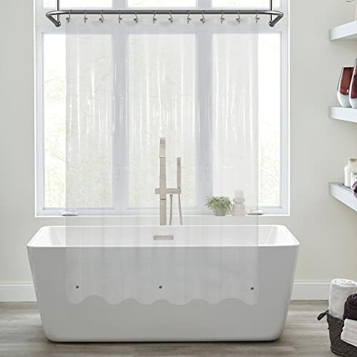 Mrs Awesome Clear Shower Curtain Liner with 3 Magnets 72x72