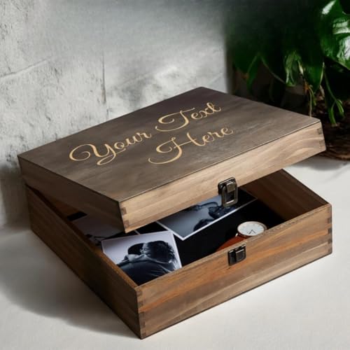 Personalized Wooden Keepsake Box for Memories