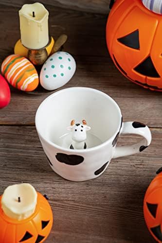 DIHOclub 3D Cow Ceramic Mug with Hidden Design