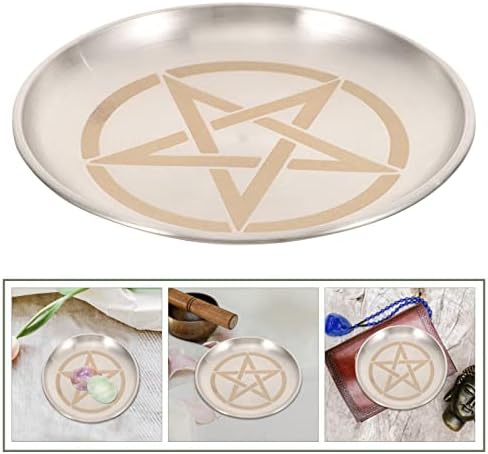 SEWACC Altar Candle Tray with Pentagram Design