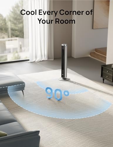 Dreo Tower Fan for Bedroom with 40ft Airflow and 12 Speeds