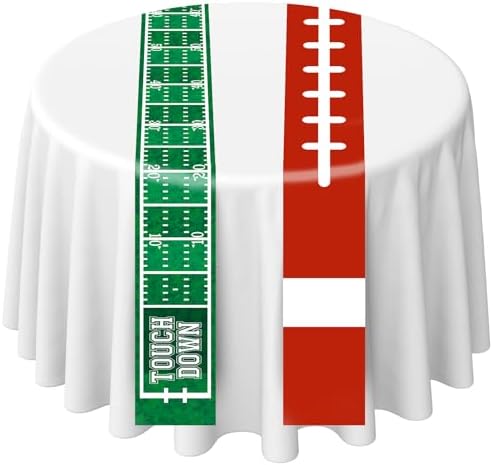 12 Pcs Football Themed Table Runners for Game Day Parties