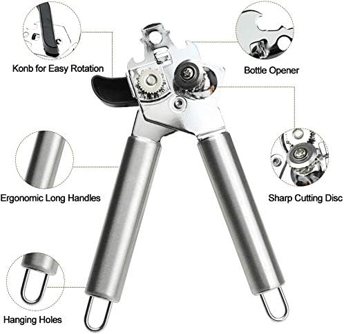 Rebesco Manual Can Opener with Bottle Opener