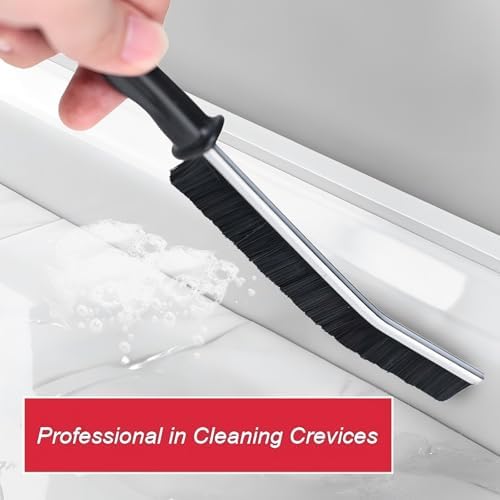 Crevice Cleaning Brush 2 Pcs - Stiff Bristle for Kitchen Bathroom Windows