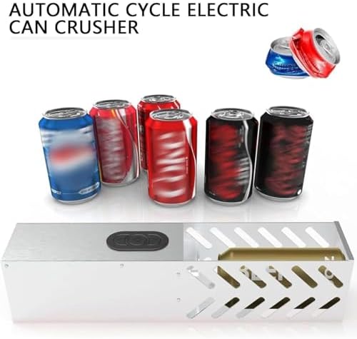 Electric Can Crusher Wall Mountable One Click