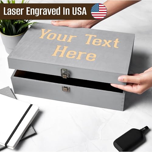 Personalized Wooden Keepsake Box for Memories