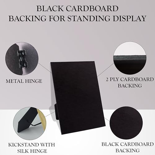 10 Pcs 11x14 inch Black Easel Back for Picture Frames