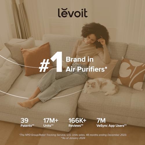 LEVOIT Air Purifier for Bedroom Home Black