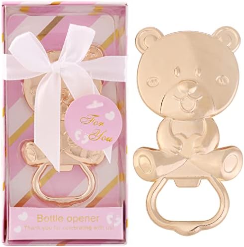 36 Pack Pink Bear Bottle Opener Baby Shower Favor