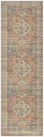 Lahome Oriental Washable Kitchen Runner Rug Non-Slip 2x8