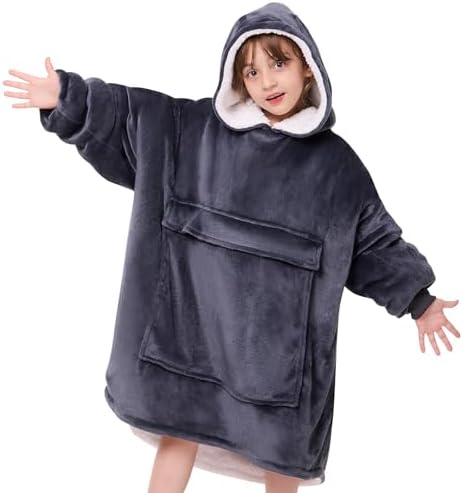 Yescool Wearable Blanket Hoodie for Kids